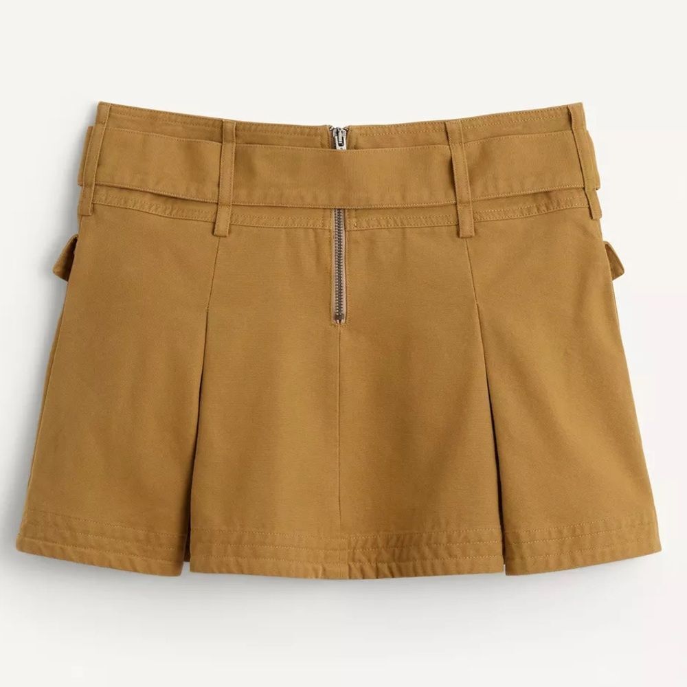 ZARA CTTN PLTD SKRT Cotton Pleated Skirt - Picture 3 of 6